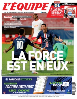 L'Equipe 19 août 2020 L'Equipe N°24128 du 19 août 2020 à télécharger sur iPad