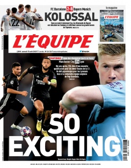 L'Equipe 15 août 2020 L'Equipe N°24124 du 15 août 2020 à télécharger sur iPad