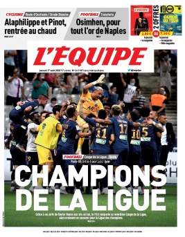 L'Equipe 01 août 2020 L'Equipe N°24110 du 01 août 2020 à télécharger sur iPad