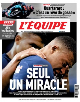 L'Equipe 26 juillet 2020 L'Equipe N°24104 du 26 juillet 2020 à télécharger sur iPad