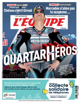 L'Equipe 20 juillet 2020 L'Equipe N°24098 du 20 juillet 2020 à télécharger sur iPad
