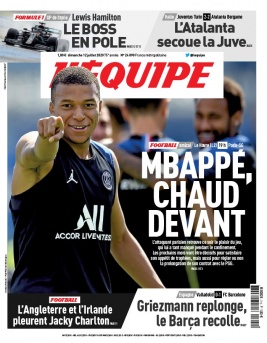 L'Equipe 12 juillet 2020 L'Equipe N°24090 du 12 juillet 2020 à télécharger sur iPad