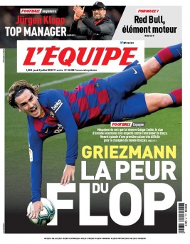 L'Equipe 02 juillet 2020 L'Equipe N°24080 du 02 juillet 2020 à télécharger sur iPad