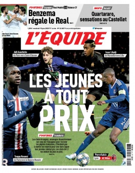 L'Equipe 19 juin 2020 L'Equipe N°24067 du 19 juin 2020 à télécharger sur iPad
