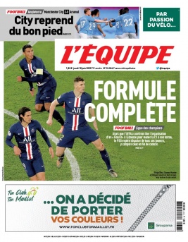 L'Equipe 18 juin 2020 L'Equipe N°24066 du 18 juin 2020 à télécharger sur iPad