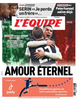 L'Equipe 12 juin 2020 L'Equipe N°24060 du 12 juin 2020 à télécharger sur iPad