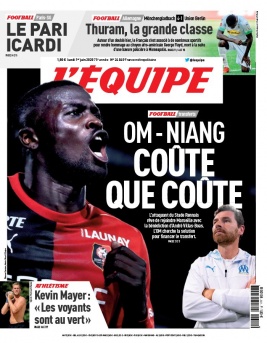 L'Equipe 01 juin 2020 L'Equipe N°24049 du 01 juin 2020 à télécharger sur iPad