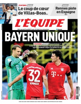 L'Equipe 27 mai 2020 L'Equipe N°24044 du 27 mai 2020 à télécharger sur iPad