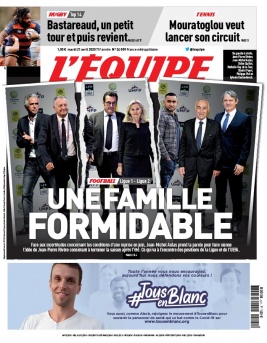 L'Equipe 21 avril 2020 L'Equipe N°24009 du 21 avril 2020 à télécharger sur iPad