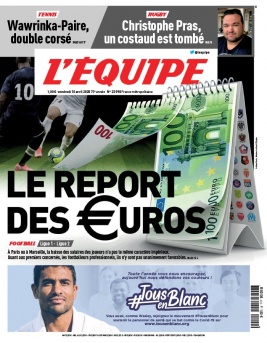 L'Equipe 10 avril 2020 L'Equipe N°23998 du 10 avril 2020 à télécharger sur iPad