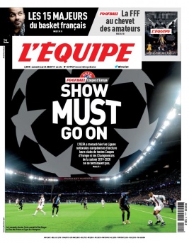 L'Equipe 04 avril 2020 L'Equipe N°23992 du 04 avril 2020 à télécharger sur iPad