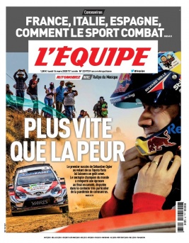 L'Equipe 16 mars 2020 L'Equipe N°23973 du 16 mars 2020 à télécharger sur iPad