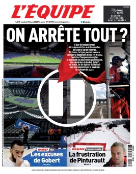 L'Equipe 13 mars 2020 L'Equipe N°23970 du 13 mars 2020 à télécharger sur iPad