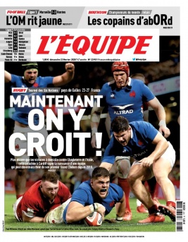 L'Equipe 23 février 2020 L'Equipe N°23951 du 23 février 2020 à télécharger sur iPad
