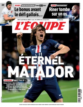 L'Equipe 10 février 2020 L'Equipe N°23938 du 10 février 2020 à télécharger sur iPad