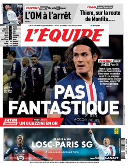 L'Equipe 26 janvier 2020 L'Equipe N°23923 du 26 janvier 2020 à télécharger sur iPad