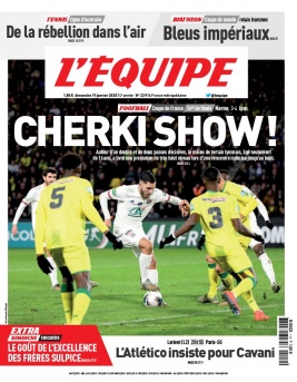 L'Equipe 19 janvier 2020 L'Equipe N°23916 du 19 janvier 2020 à télécharger sur iPad