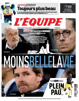 L'Equipe 17 janvier 2020 L'Equipe N°23914 du 17 janvier 2020 à télécharger sur iPad