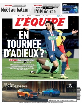 L'Equipe 06 janvier 2020 L'Equipe N°23903 du 06 janvier 2020 à télécharger sur iPad
