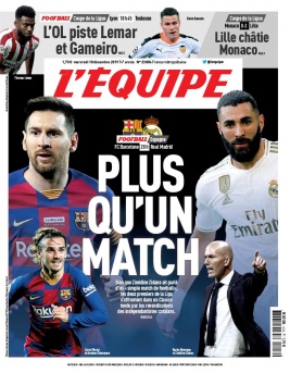 L'Equipe 18 décembre 2019 L'Equipe N°23884 du 18 décembre 2019 à télécharger sur iPad