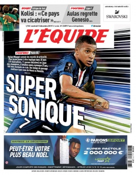 L'Equipe 13 décembre 2019 L'Equipe N°23879 du 13 décembre 2019 à télécharger sur iPad