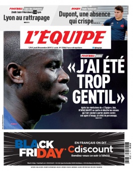 L'Equipe 28 novembre 2019 L'Equipe N°23864 du 28 novembre 2019 à télécharger sur iPad