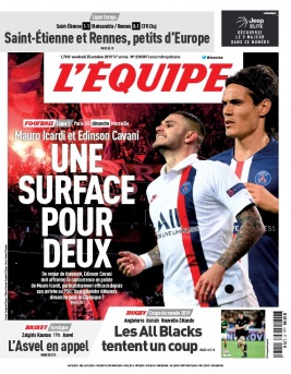 L'Equipe 25 octobre 2019 L'Equipe N°23830 du 25 octobre 2019 à télécharger sur iPad