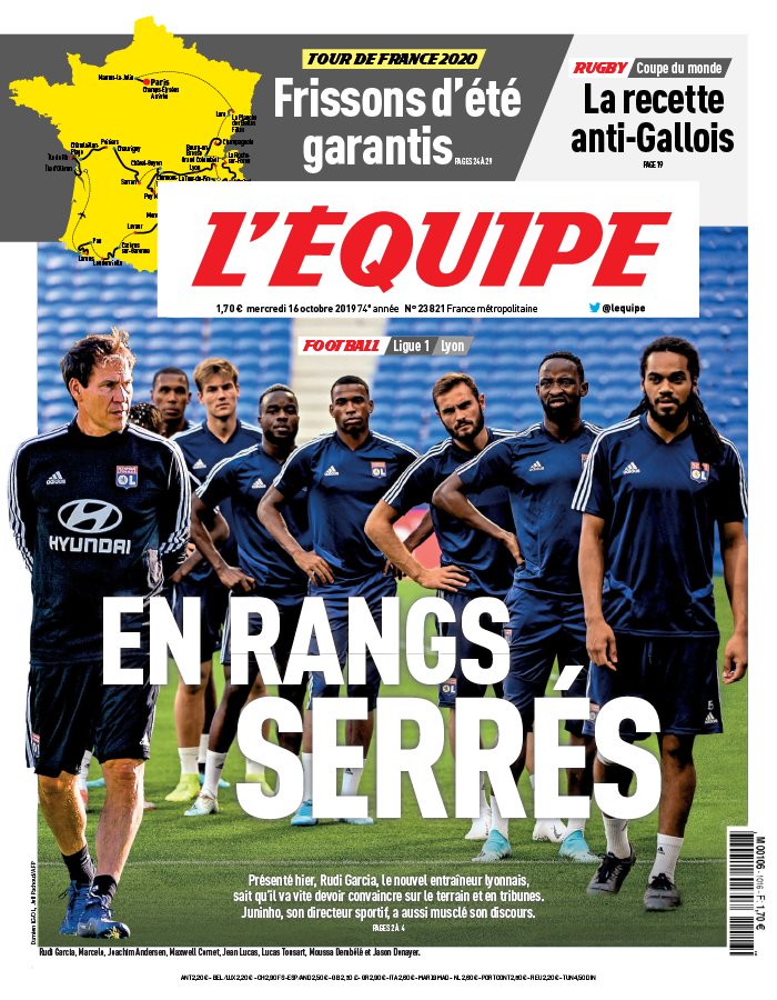 L'Equipe 16 octobre 2019 L'Equipe du 16 octobre 2019