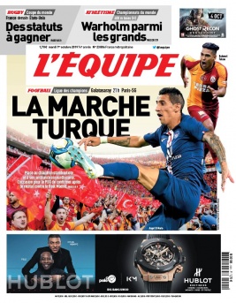 L'Equipe 01 octobre 2019 L'Equipe N°23806 du 01 octobre 2019 à télécharger sur iPad
