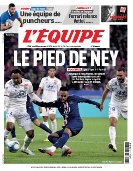 L'Equipe 23 septembre 2019 L'Equipe N°23798 du 23 septembre 2019 à télécharger sur iPad