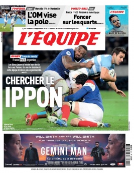 L'Equipe 21 septembre 2019 L'Equipe N°23796 du 21 septembre 2019 à télécharger sur iPad