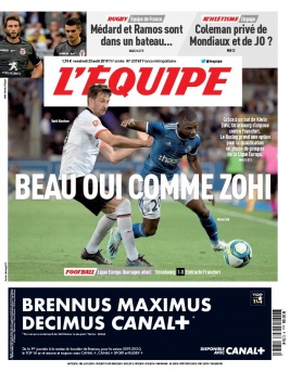 L'Equipe 23 août 2019 L'Equipe N°23767 du 23 août 2019 à télécharger sur iPad