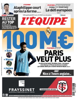 L'Equipe 22 août 2019 L'Equipe N°23766 du 22 août 2019 à télécharger sur iPad