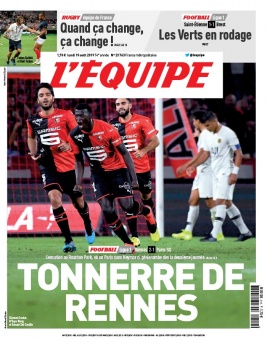 L'Equipe 19 août 2019 L'Equipe N°23763 du 19 août 2019 à télécharger sur iPad