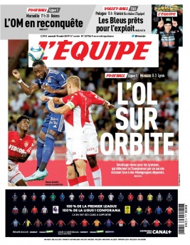L'Equipe 10 août 2019 L'Equipe N°23754 du 10 août 2019 à télécharger sur iPad