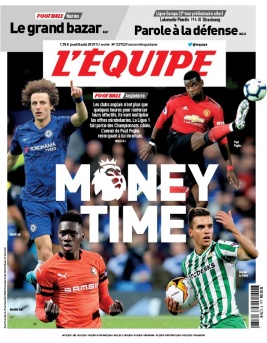 L'Equipe 08 août 2019 L'Equipe N°23752 du 08 août 2019 à télécharger sur iPad