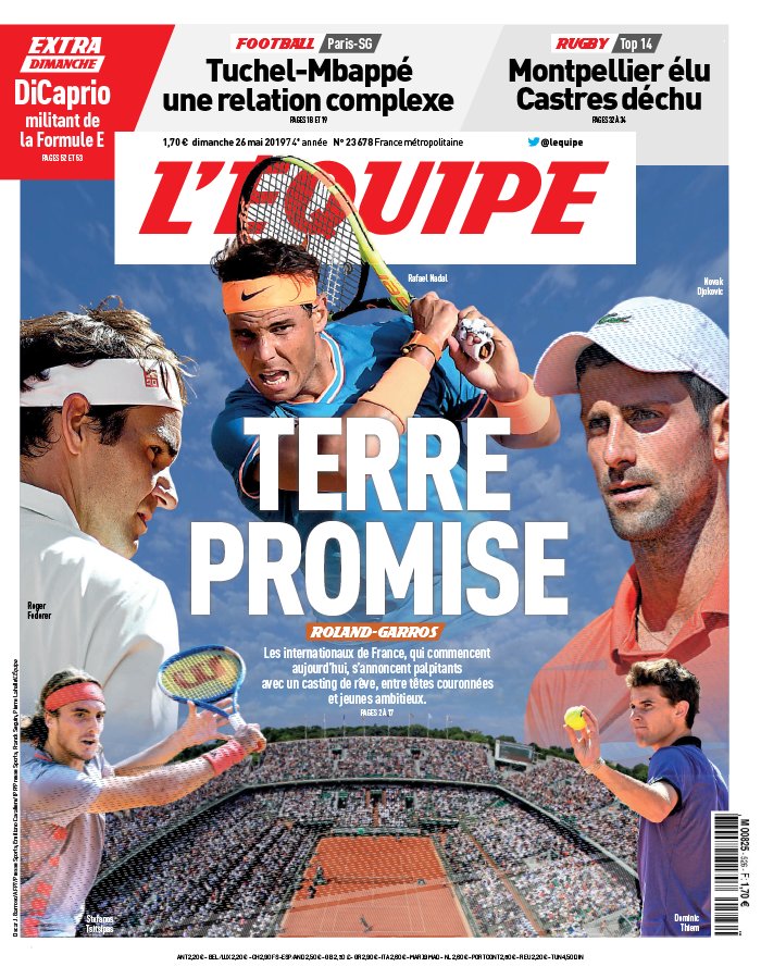 L'Equipe 26 mai 2019 L'Equipe N°23683 du 26 mai 2019 à télécharger sur iPad
