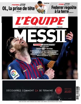L'Equipe 07 mai 2019 L'Equipe N°23664 du 07 mai 2019 à télécharger sur iPad