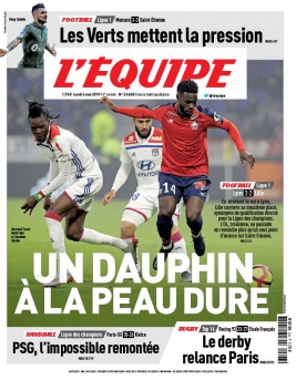 L'Equipe 06 mai 2019 L'Equipe N°23663 du 06 mai 2019 à télécharger sur iPad