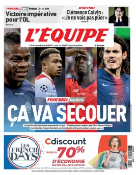 L'Equipe 26 avril 2019 L'Equipe N°23654 du 26 avril 2019 à télécharger sur iPad
