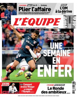 L'Equipe 07 avril 2019 L'Equipe N°23635 du 07 avril 2019 à télécharger sur iPad