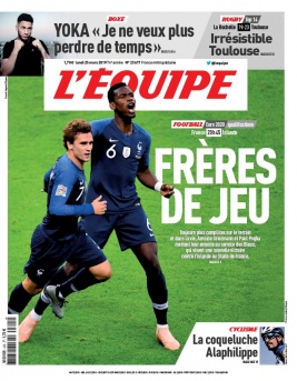 L'Equipe 25 mars 2019 L'Equipe N°23622 du 25 mars 2019 à télécharger sur iPad
