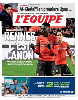 L'Equipe 08 mars 2019 L'Equipe N°23605 du 08 mars 2019 à télécharger sur iPad