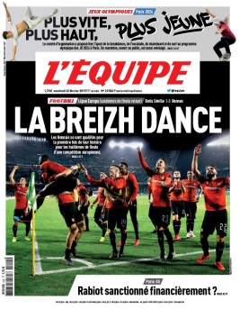 L'Equipe 22 février 2019 L'Equipe N°23591 du 22 février 2019 à télécharger sur iPad