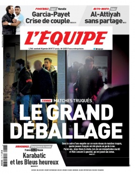 L'Equipe 18 janvier 2019 L'Equipe N°23556 du 18 janvier 2019 à télécharger sur iPad