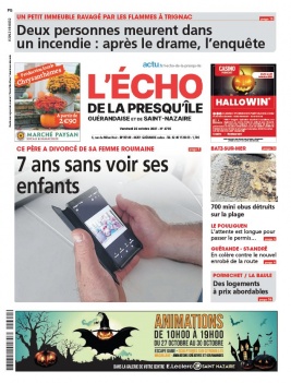 L'Echo de la Presqu'île N°6735 du 22 octobre 2021 à télécharger sur iPad
