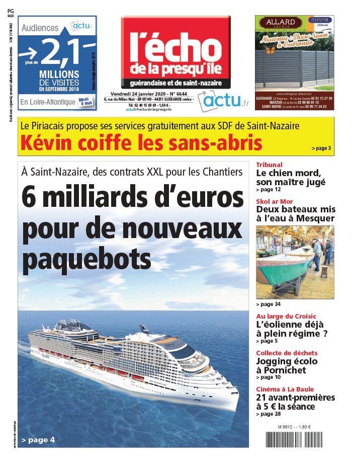 L Echo De La Presqu Ile Guerandaise Journal