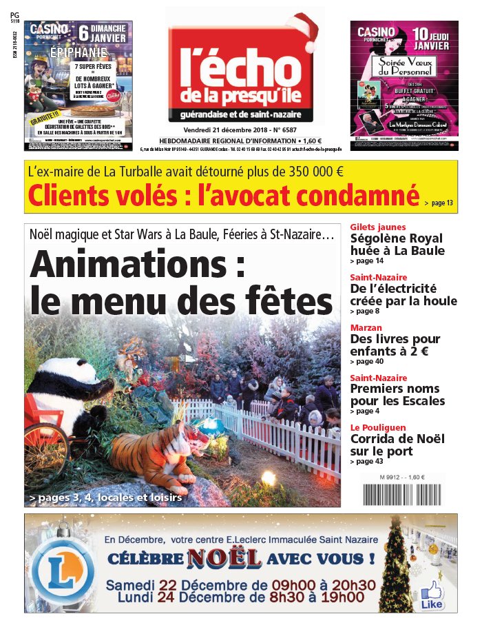 L Echo De La Presqu Ile Guerandaise Journal