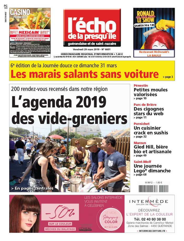 L Echo De La Presqu Ile Guerandaise Journal
