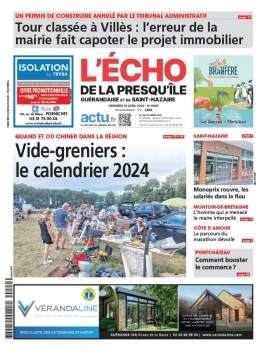 Lisez L'Echo de la Presqu'île - Saint Nazaire du 19 avril 2024 sur ePresse.fr